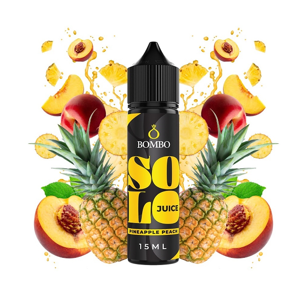 BOMBO SOLO JUICE PINEAPPLE PEACH 60ML