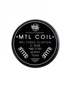 YACHTVAPE MTL FUSED CLAPTON COIL NI80 0.70Ohm 10PCS -...