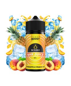 BOMBO BAR JUICE HYPER BOOST PINEAPPLE PEACH ICE 120ML