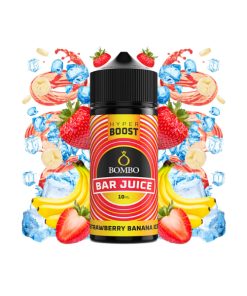 BOMBO BAR JUICE HYPER BOOST STRAWBERRY BANANA ICE 120ML