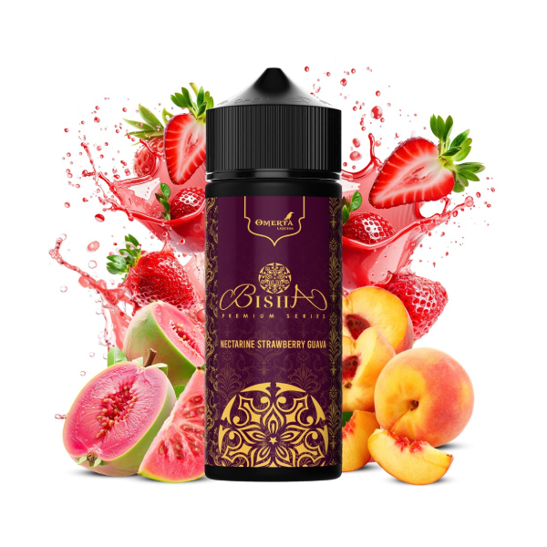 BISHA NECTARINE STRAWBERRY GUAVA 120ML