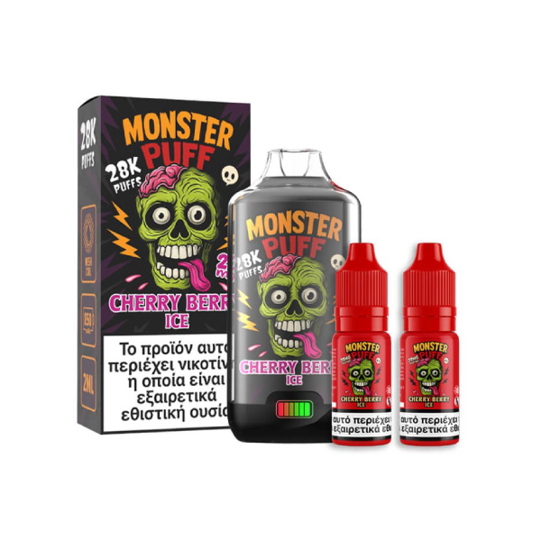 MONSTER PUFF 28K KIT CHERRY BERRY ICE