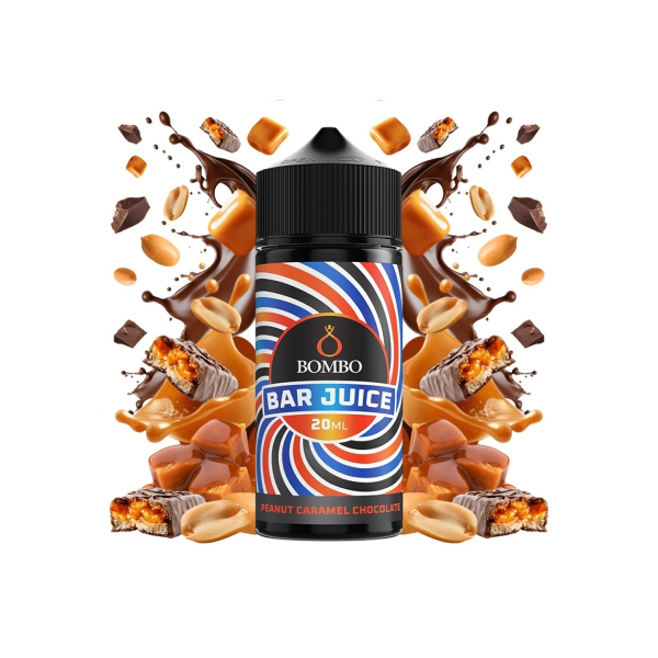 BOMBO BAR JUICE PEANUT CARAMEL CHOCOLATE 120ML