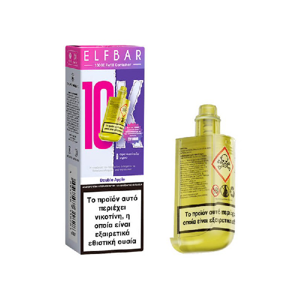 ELFBAR 10000 REFILL CONTAINER DOUBLE APPLE 10ML 20MG