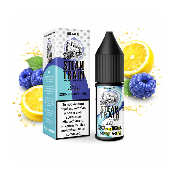 STEAMTRAIN DISPOSABLE EDITION BLUE RAZZ LEMONADE NIC SALT 20MG 10ML