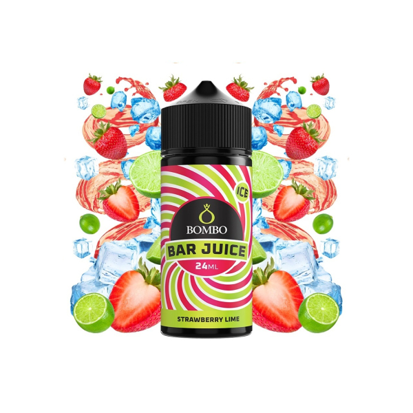 BOMBO BAR JUICE STRAWBERRY LIME ICE 120ML