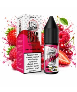STEAMTRAIN DISPOSABLE EDITION STRAWBERRY RASPBERRY CHERRY NIC SALT 20MG 10ML